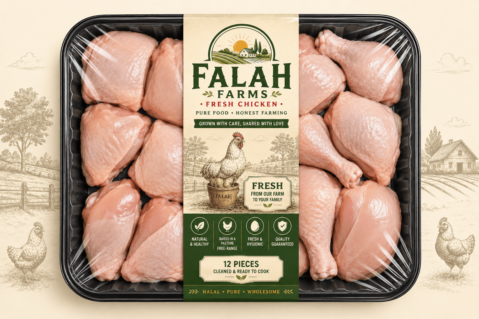 Why Commercial Broiler Chicken Shrinks in the Pan (And Why Free-Range Desi Chicken Doesn't) – Falah Farms Blog