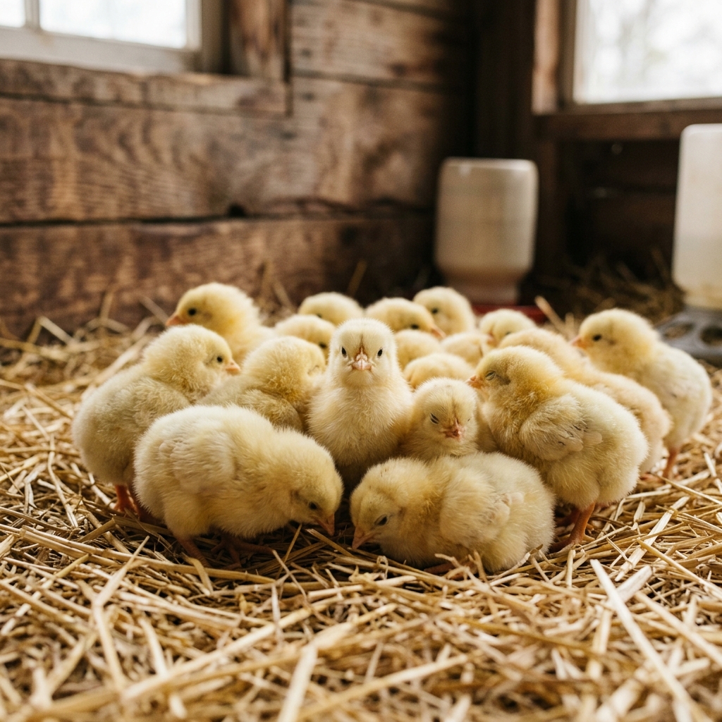 Fluffy Baby Chicks